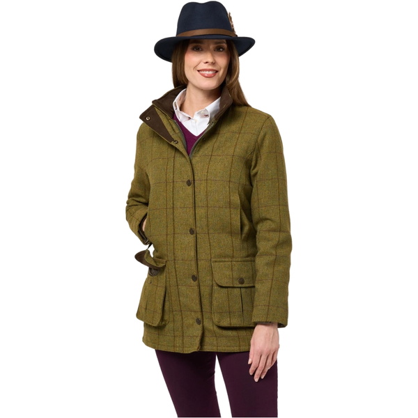 Alan Paine Womens Rutland Waterproof Shooting Coat RUTLCOA - Lichen